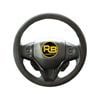 Razorback 4x4 Universal Neoprene Steering Wheel Cover - Black With Charcoal Stitching