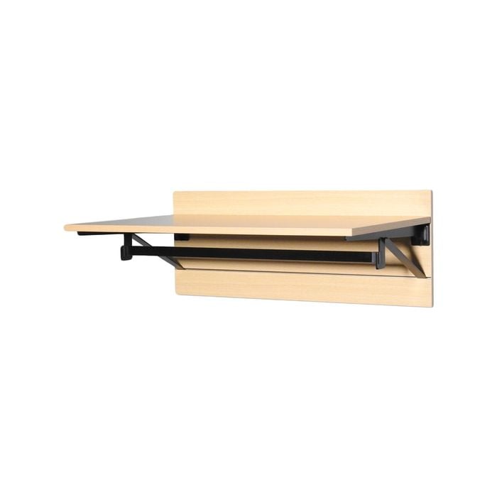 Wardrobe Shelf Kit With Deep Shelf 800mm Oak