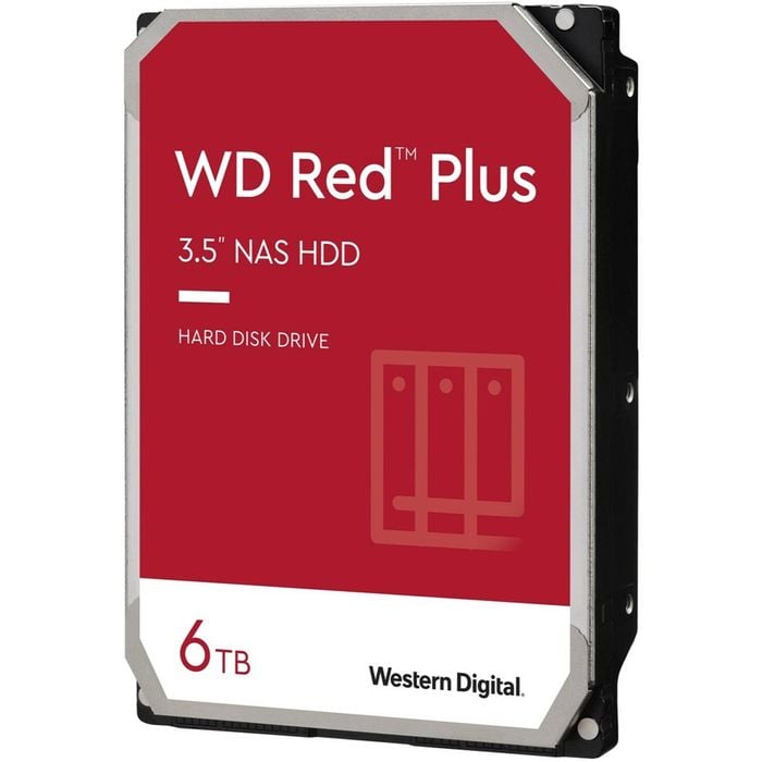 Western Digital Wd Red Plus 6tb 3.5' Nas Hdd Sata3 6gb/s 5400rpm 256mb Cache Cmr 24x7 8-bays Nasware 3.0 Cmr Tech