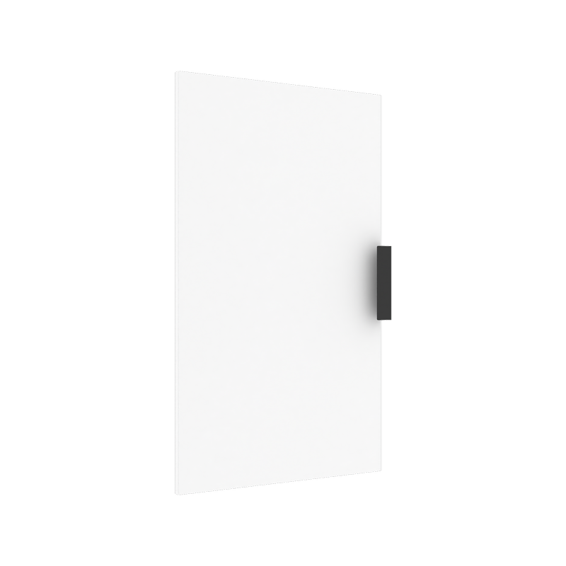 Lugna 768 x 450 x 16mm White Left Hand Door - White 450mm