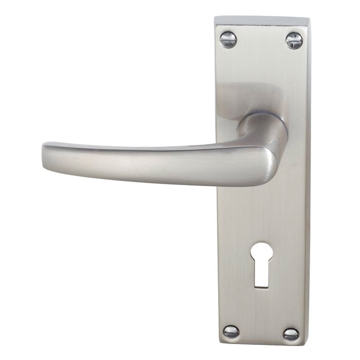 Windsor Brass 155 x 42mm Brushed Nickel Lever Lock