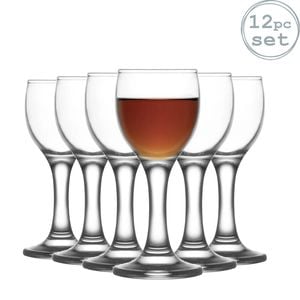 Lav Misket 55ml Liqueur Glasses Set Of 12 Stemmed Schnapps & Sherry Glasses For Port Spirits Digestifs & Mini Cocktails