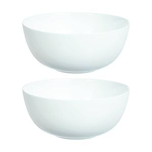 2pc Luminarc Diwali Serving Bowl 21x21x9.3cm Serveware Opal Glass White