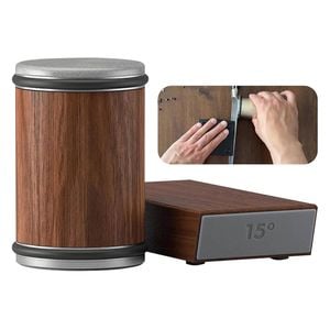 Catzon Tumbler Knife Sharpener 15&20 Degree For Kitchen-brown