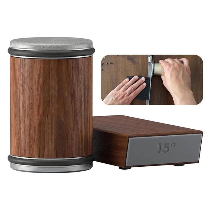 Catzon Tumbler Knife Sharpener 15&20 Degree For Kitchen-brown