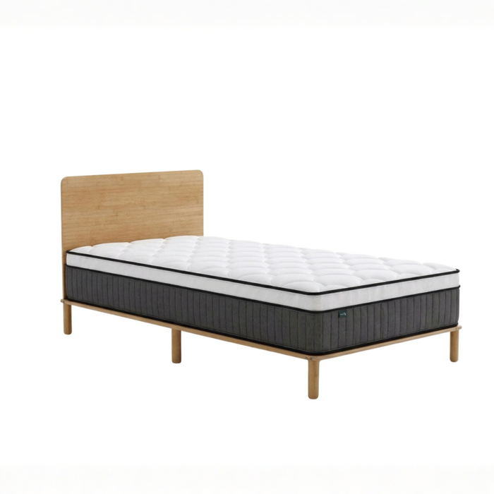 Zinus Single Package Set - Arden Bamboo Bed Frame & Support iCoil Pocket Spring Eurotop Mattress Set
