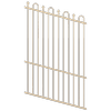 ProtectorAl 0350-1200W x 1800H Primrose Loop & Spear Top Pool Fence Panel Raked Up to 15º