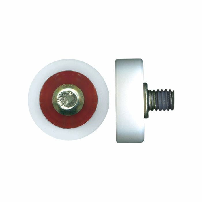 Rolltrak 22mm Acetal Flat Roller With Threaded Stud