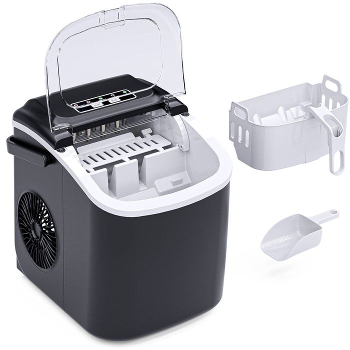 YOPOWER 12KG Black Ice Maker Machine