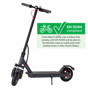 Lenoxx Electric Scooter, 350W Motor, 8.5 inch  Tyres, Front Suspension, Smart App, Foldable, 25kph