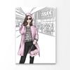 Pink Stylish Lady Print 100% Australian Made 100 x 150cm (Acrylic)