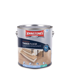 Johnstone's 4L Clear Satin Interior Slip Resistant Timber Floor Finish