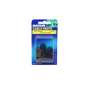 Narva 12.7mm (1/2") Black UV Weather Resistant Nylon Cable Clamps (P-Clips) - 5 Pack