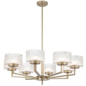 Telbix Moreno Modern Pendant Hanging Lamp Light Metal Glass Antique Silver Satin