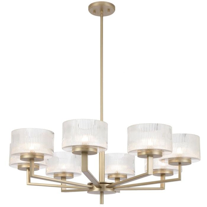 Telbix Moreno Modern Pendant Hanging Lamp Light Metal Glass Antique Silver Satin