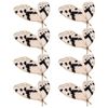 8PK Urban Moth Clip Christmas Decoration Ornament 9cm Pink/Black