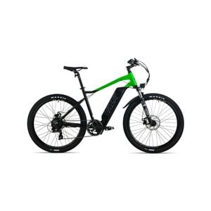 VALK MX7 Electric Bike, Medium frame Mountain ebike, Black and Lime Green