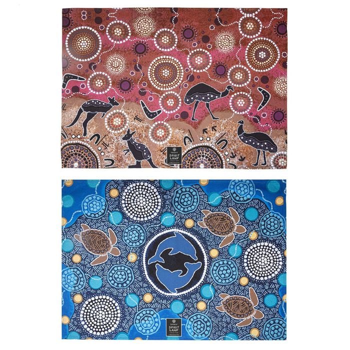 2pc Ashdene Spirit Land Harmony Sunset Cleaning Kitchen Towel Dishcloth 70x50cm