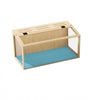 P&p Natural Wood Large Hamster Cage Glass Habitat Led Light Spacious Pet Enclosure