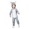Tom & Jerry Costume Kids Tom Jumpsuit w/ Headpiece One Piece Party Size 3-4y GR
