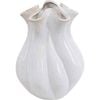 LVD Stoneware Flower Vase Elle Home Decor Medium 15x21cm White