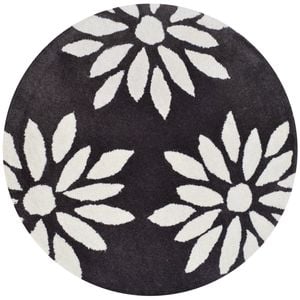 Handmade Round Wool Rug-Transit 6330-Brown-100x100cm