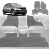 6D Diamond Car Floor Mats for Kia Sportage 2010-2015-Full Set-Grey-Outback GT