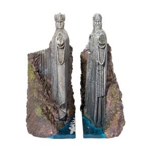 2pc Lord Of The Rings Gates Argonath Statue Bookends Pair Grey
