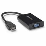 StarTech.com HDMI to VGA Adapter - With Audio - 1080p - 1920 x 1080 - Black - HDMI Converter