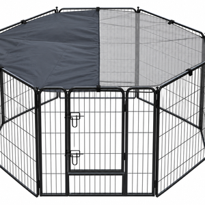 YES4PETS 100 cm Heavy Duty Pet Dog Cat Puppy Rabbit Exercise Playpen Fence With Cover