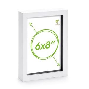 Nicola Spring Acrylic 3D Box Photo Frame - 6" x 8"