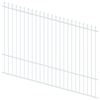 ProtectorAl 1201-2400W x 1800H Pearl White Spear Top Pool Fence Panel Raked Up to 15º