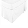 Kingdom Box Pleated Valance White - King