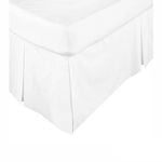 Kingdom Box Pleated Valance White - King