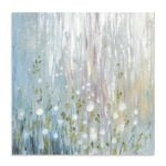 Artey | January Branches Blue Green - Stretched Canvas - Stretched Canvas - 64 x 64cm