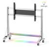 Screenmounts Glowing Large Screen Mobile Tv Stand Cart Mount Bracket With Led 60 To 110 Inch