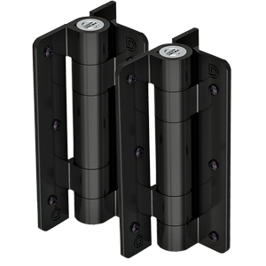 D&D Technologies KwikFit Self-Closing Aluminium Hinges Black 