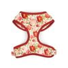 Holly & Co  Holly Floral Medium Red Stylish Velvet Dog Harness