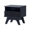 Clancy Bedside Unit Side Table Nightstand 1 drawer black woodgrain