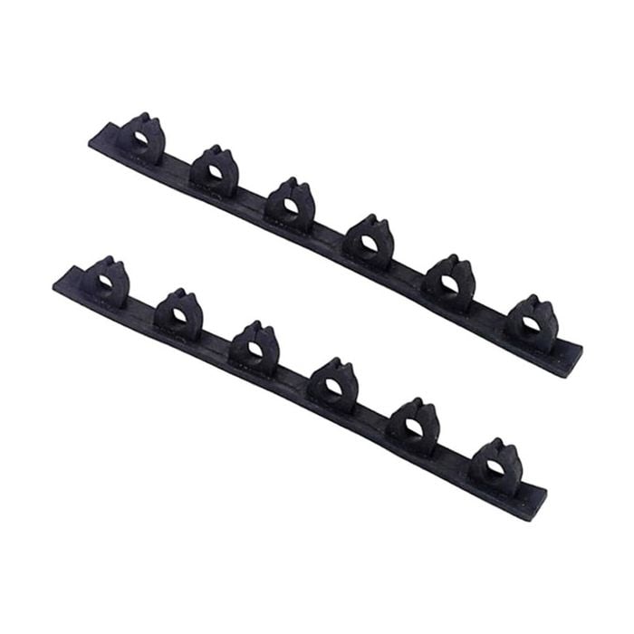 2 Pack Wilson Large Moulded Rubber Rod Racking - Holds Up To 12 Fishing Rods