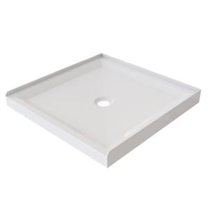 Stein 1000 x 1000mm White 3-Sided Acrylic Shower Tray 