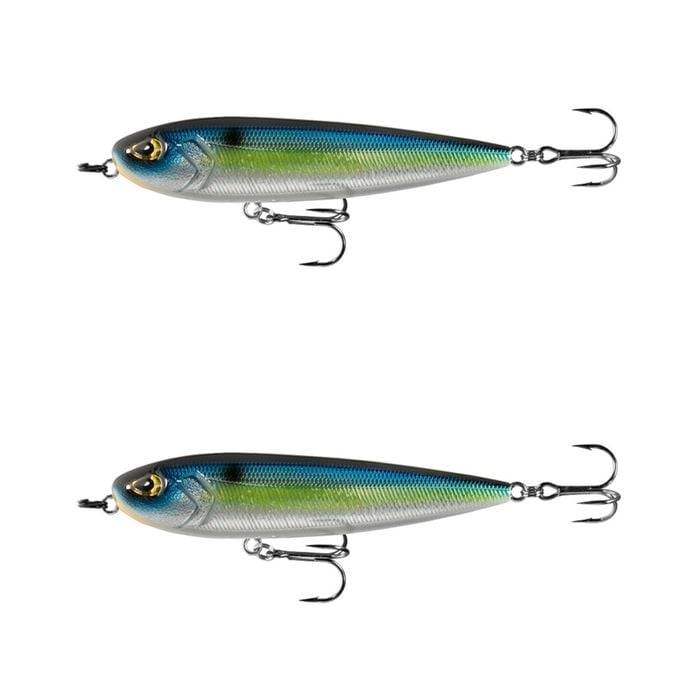 2x 13 Fishing 108mm Navigator Topwater Pencil Bait Fishing Lures - Stunner