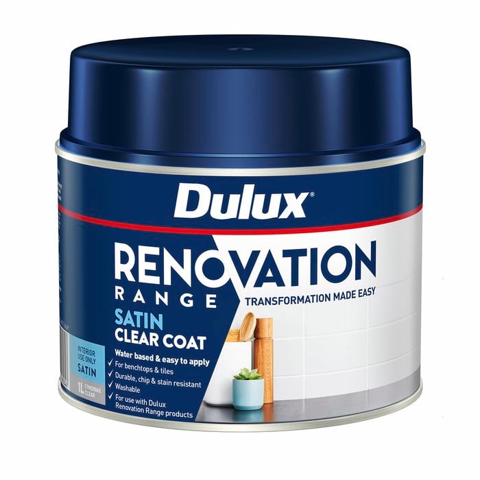 Dulux 1L Renovation Range Clear Coat Satin