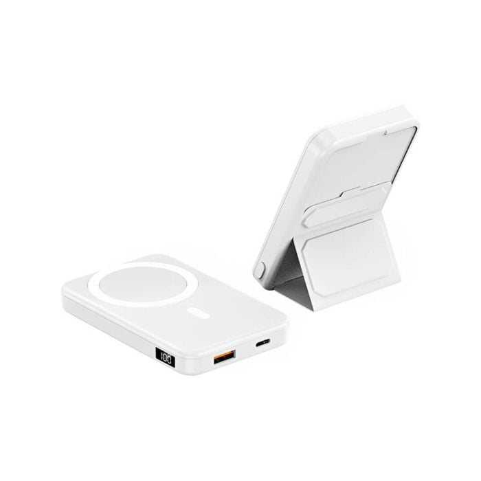 Veloreo Power Bank 10000 Mah Magsafe Fast Wireless Charging For Apple Iphone Samsung (white)