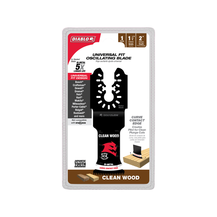 Diablo Multi-tool Blade Clean Wood 50mm x 32mm Universal