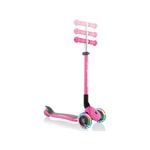 Globber Primo Lights Foldable Kids Scooter Deep Pink 3+