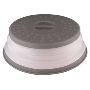 Avanti 26cm Plastic Microwave Food Cover Anti-Splatter Splash/Spill Guard Grey