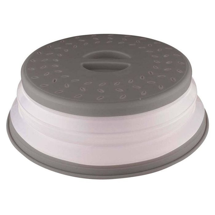 Avanti 26cm Plastic Microwave Food Cover Anti-Splatter Splash/Spill Guard Grey