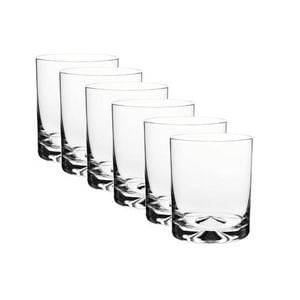 6Pc Krosno Double Old Fashion Glasses Gift Boxed 350ml Dishwasher Safe Poland