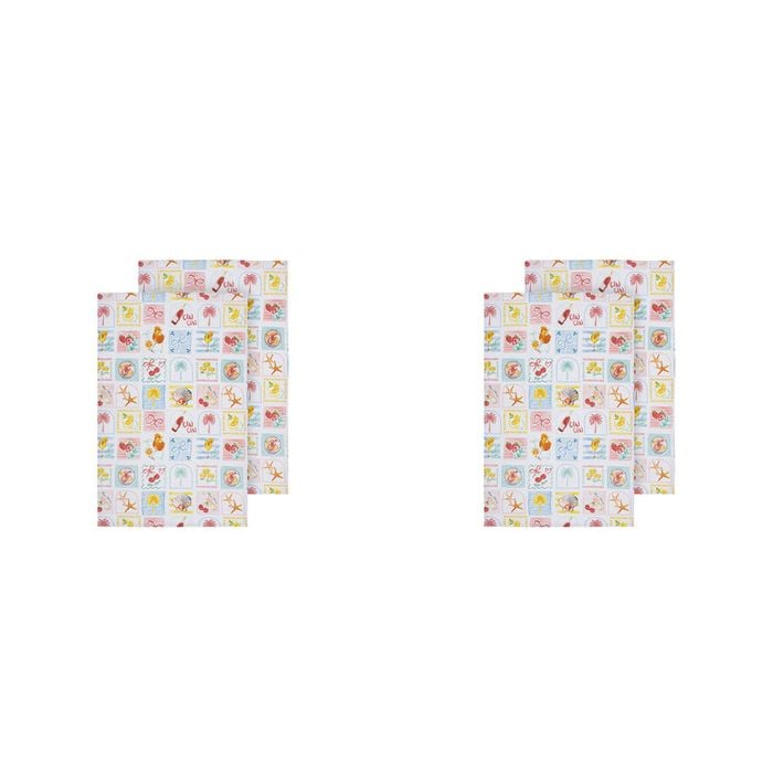 2x 2pc Ladelle Capri Multi-purpose Cotton Absorbent Towel Kitchen Drying Cloth